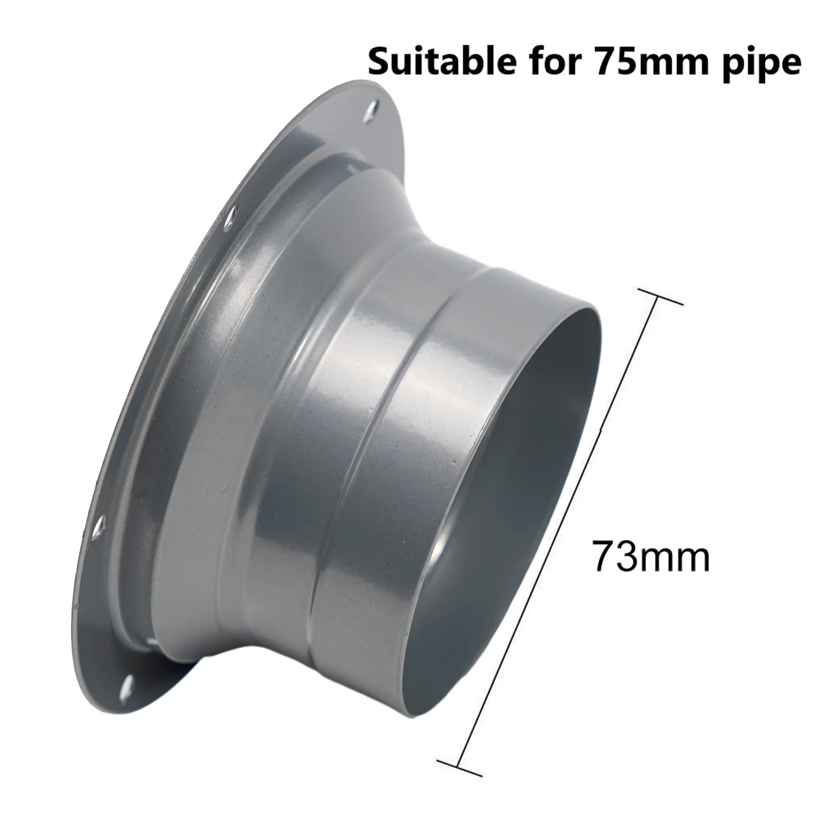 

Galvanized Sheet Round Pipe Flange Connector, Cold Resistant and Long lasting, Screw Mounting, Perfect for Ventilation System