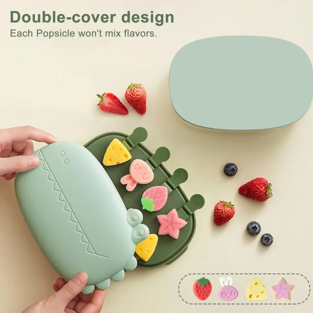 Diy Maker Silicone Molds 8-cavity Ice Maker Bpa-free Mini Ice Pop Tray Easy-release Kids Summer Diy Kitchen Tool Set