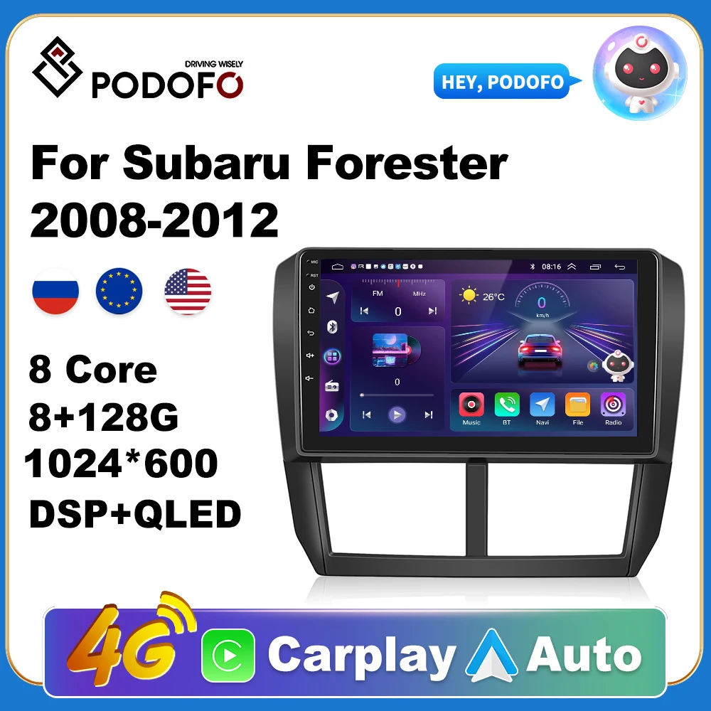 

Podofo For Subaru Forester 2008-2012 Car Radio Multimedia Video Player Navigation stereo autoradio DSP Android No 2din 2 din dvd