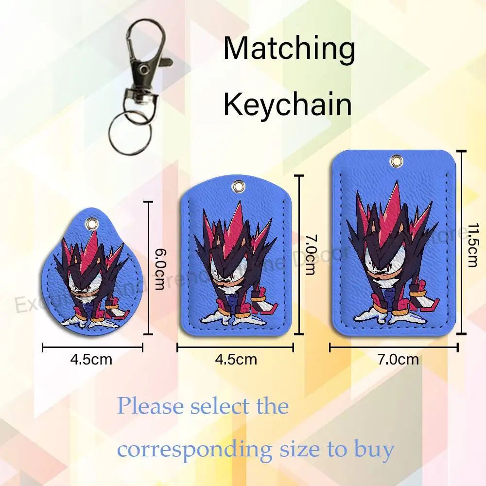 S-Shadow The H-Hedgehogs Holder Keychain For  Work Card Bank Business Holder Student Card Protective Case Bus Card view 3