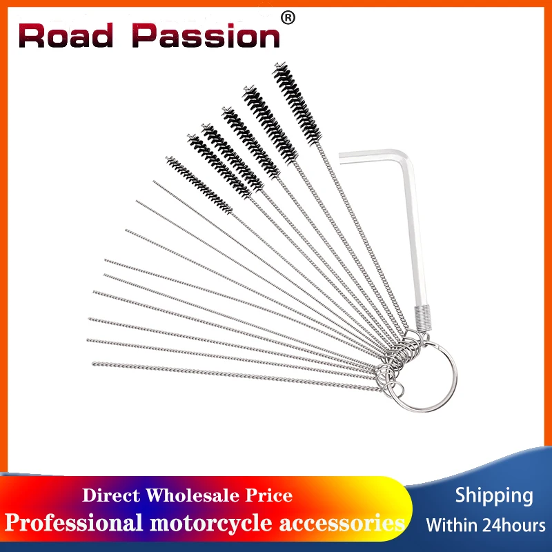 Motorcycle Cleaner Set Carburetor Carbon Dirt Jet Remove Carburetor Cleaning Kit Needle Brushes Set For Moto Carb Jet Clean Tool