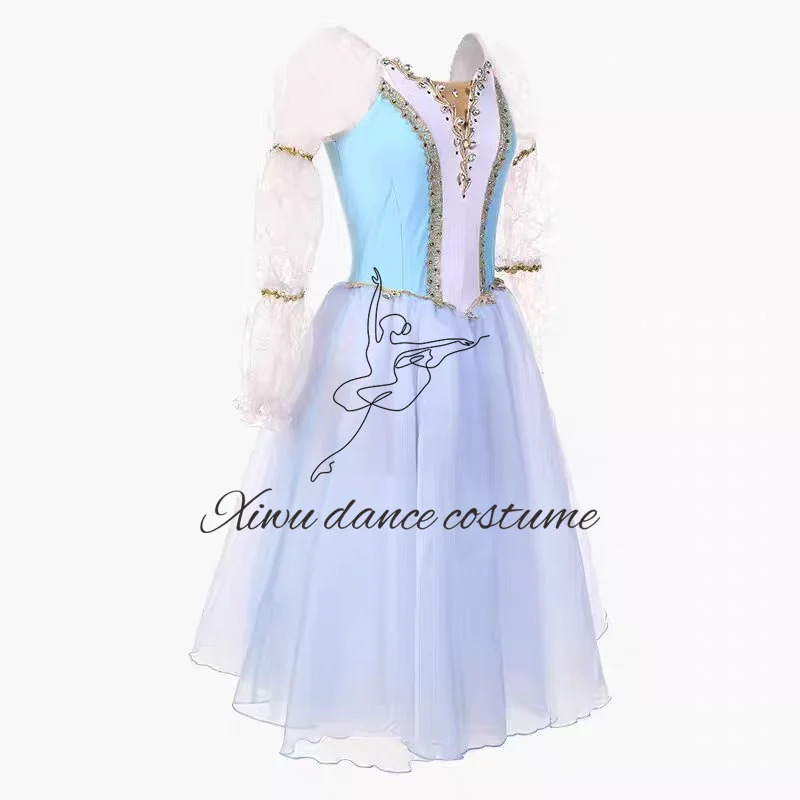 Tutú profesional de hada lila para adultos y niños, falda de tutú de rendimiento de Pachita, La Bella Durmiente