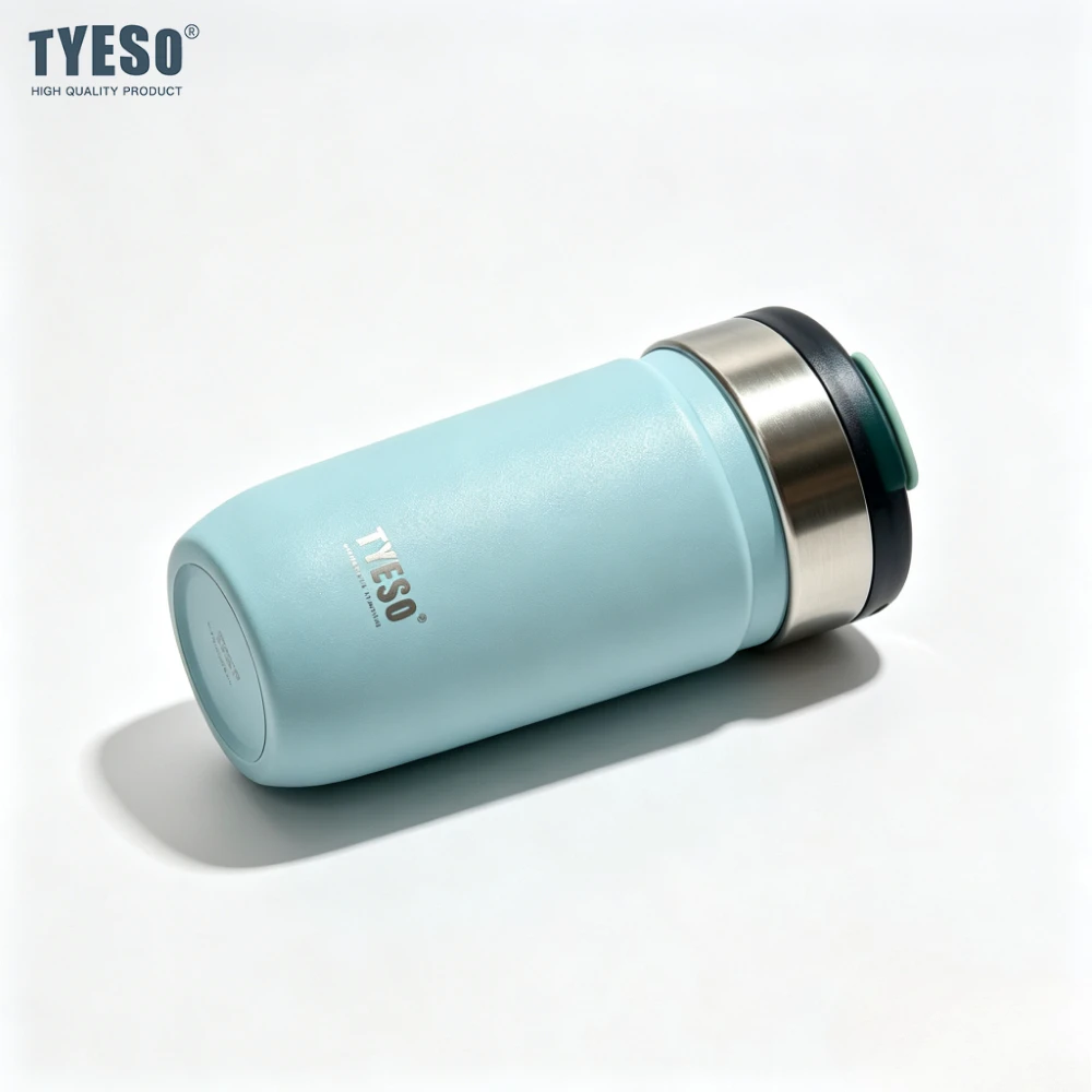 Tyeso 550/710ML 304 Stainless Steel Insulated Mug Matte Minimalist Tumbler with Straw Leakproof Coffee Cup for Ice Drink