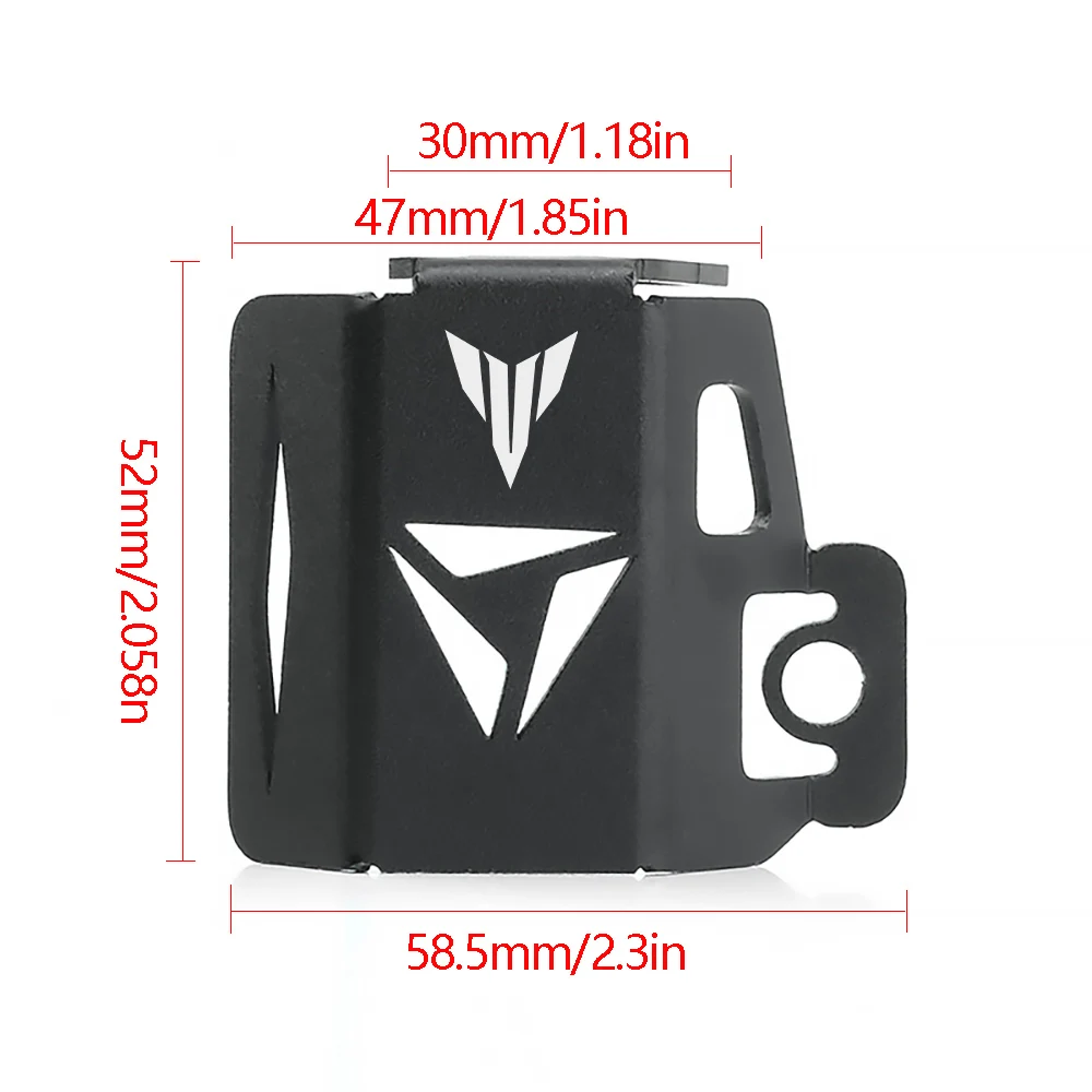 For Yamaha MT03 MT07 MT09 MT10 MT25 MT125 MT 03 07 09 10 25 FZ07 FZ09 Motorcycle Rear Brake Fluid Reservoir Cover Guard Parts