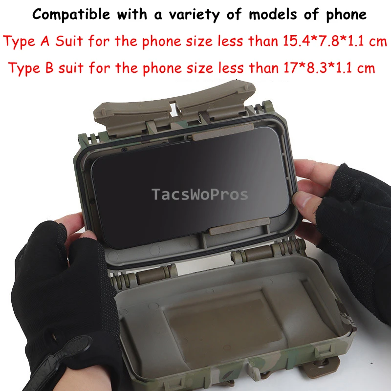 Soporte táctico MOLLE V2 Plus para teléfono – Chaleco caza airsoft - imagen 3