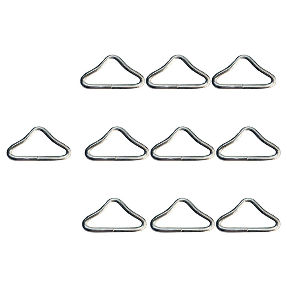 30 Pcs Metal Special Ring for Trampoline Child Rings Triangle Galvanized Steel Wire Jumping Bed