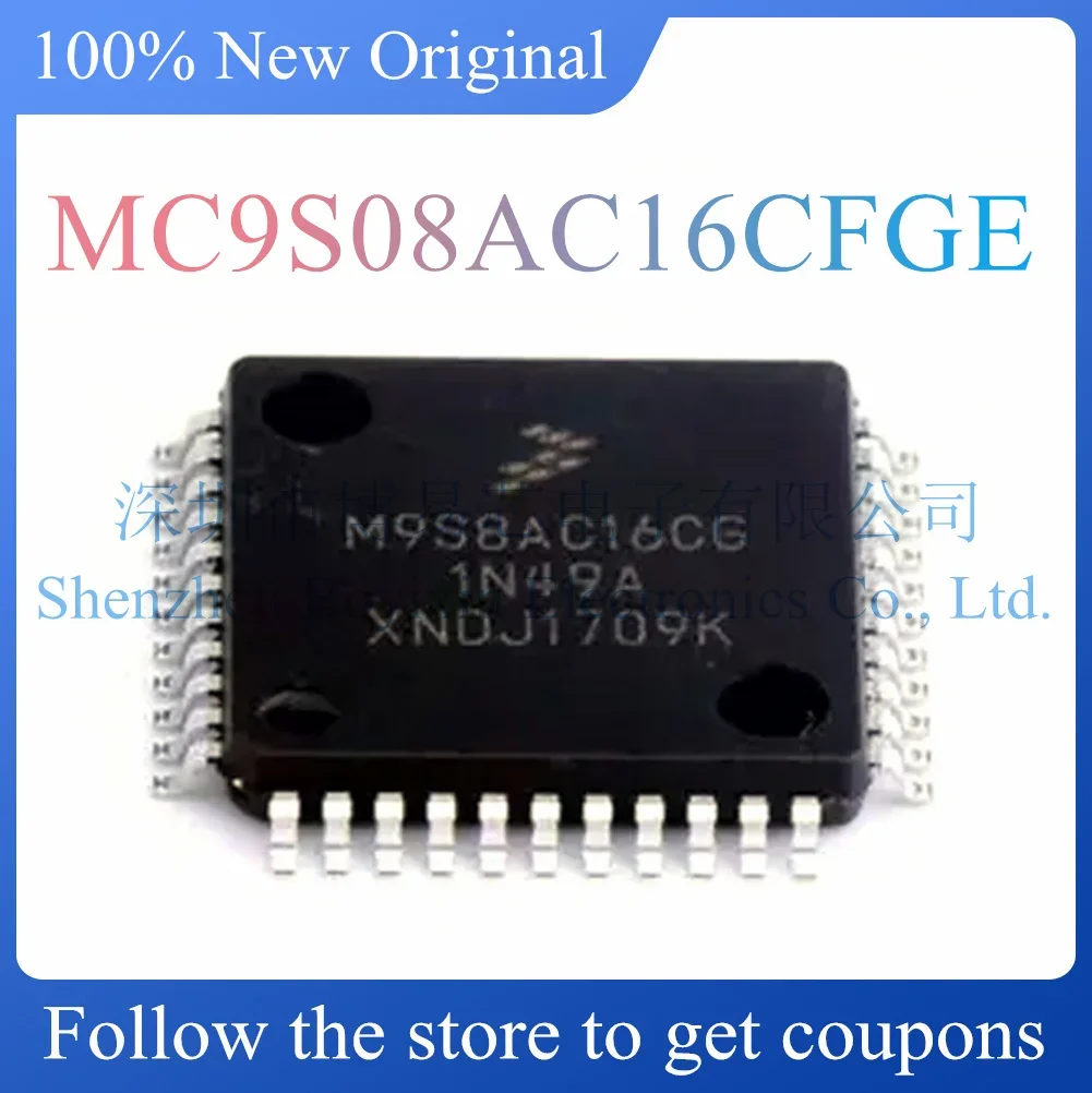 NEW MC9S08AC16CFGE.Original Product.Package LQFP-44