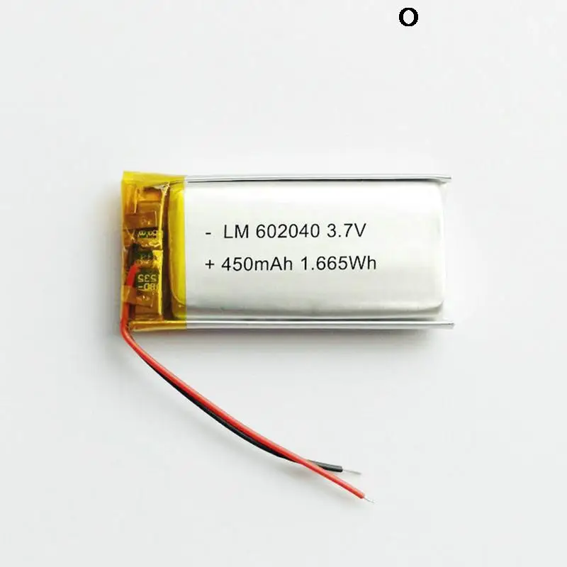 602040 450mAh Lithium Polymer Rechargeable Battery For Tablet PC LED Light Speaker Li-ion Battery
