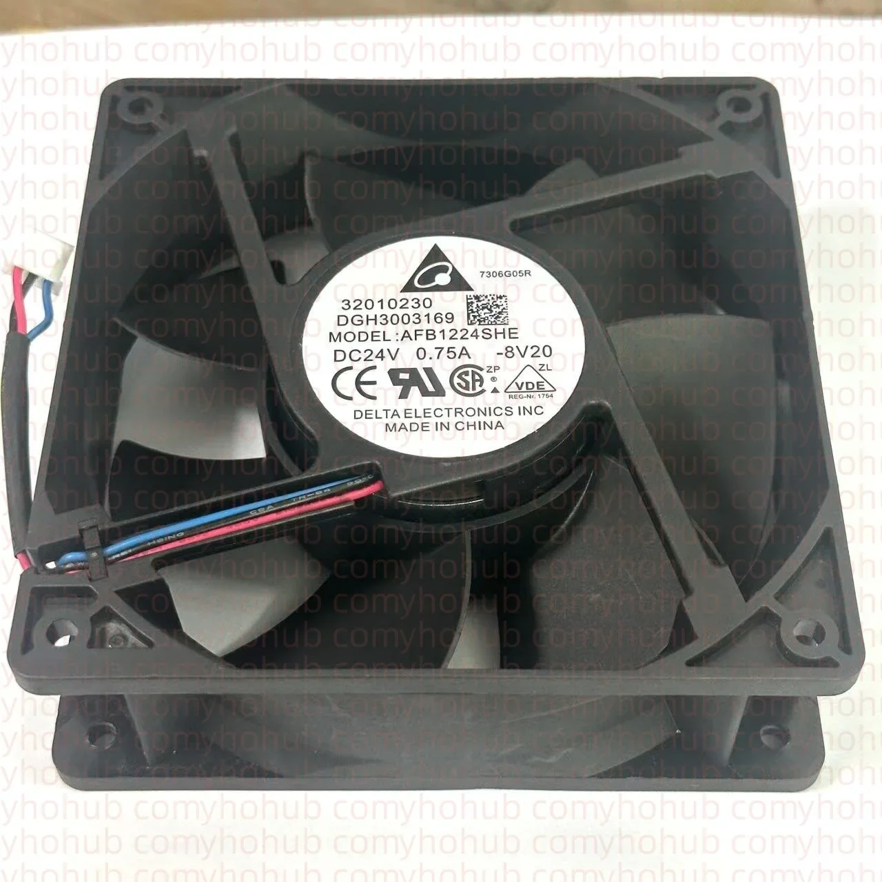 デルタエレクトロニクス-afb1224she-8v20-dc-24v-075a-120x120x38mm-サーバー冷却ファン