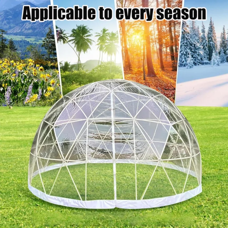 Garden Dome Igloo Bubble Tent 3.6m Clear Tent Outdoor For Garden, Weather Proof Pod Camping Patio Igloo Tent