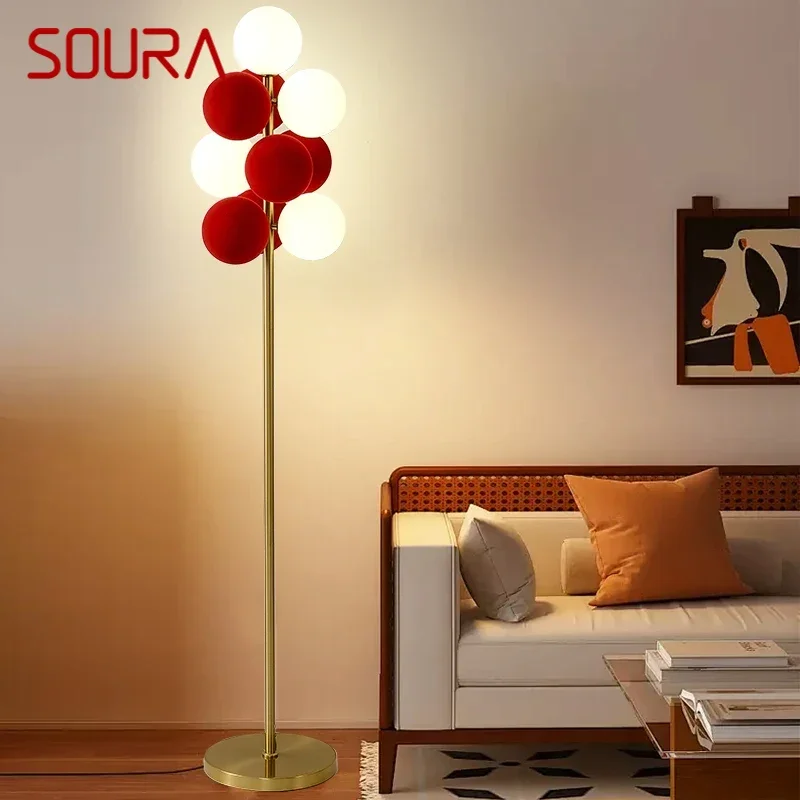 SOURA Contemporary Floor Lamp Luxury Creativity Living Room Bedroom Children's room Study Villa Hotel Decoration Standing Light