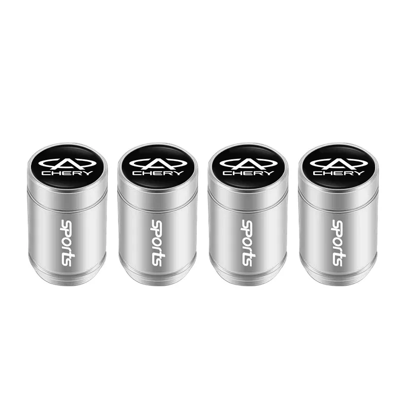 4Pcs Chery Alloy Tire Valve Caps Dust‑Proof Stem Cover Fit Tiggo7 Tiggo8 Pro Tiggo9 Omoda C5 Arrizo5 Arrizo8 Wheel Exterior Acce