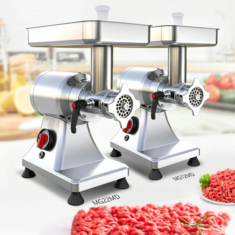 Hot Sale Commercial Meat Mincer Small Stainless Steel Electric Meat Restaurant Sausage Stuffer Maker Grinder Cutting Machine view 4