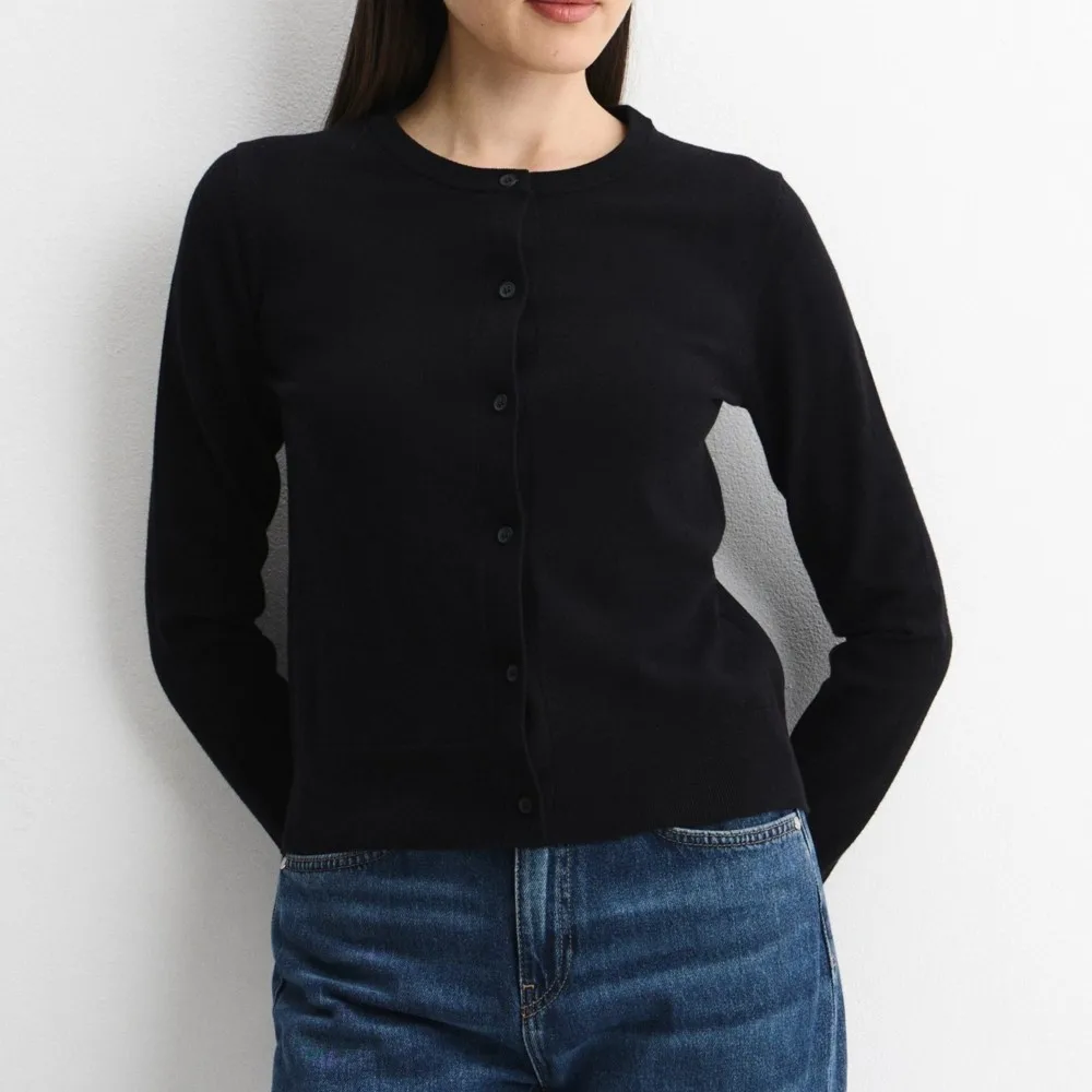 MsChuh Autumn Women's Clothing Solid Color Outerwears Cardigans Sweater All-match Loose Simple Style Comfortable Temperament 5