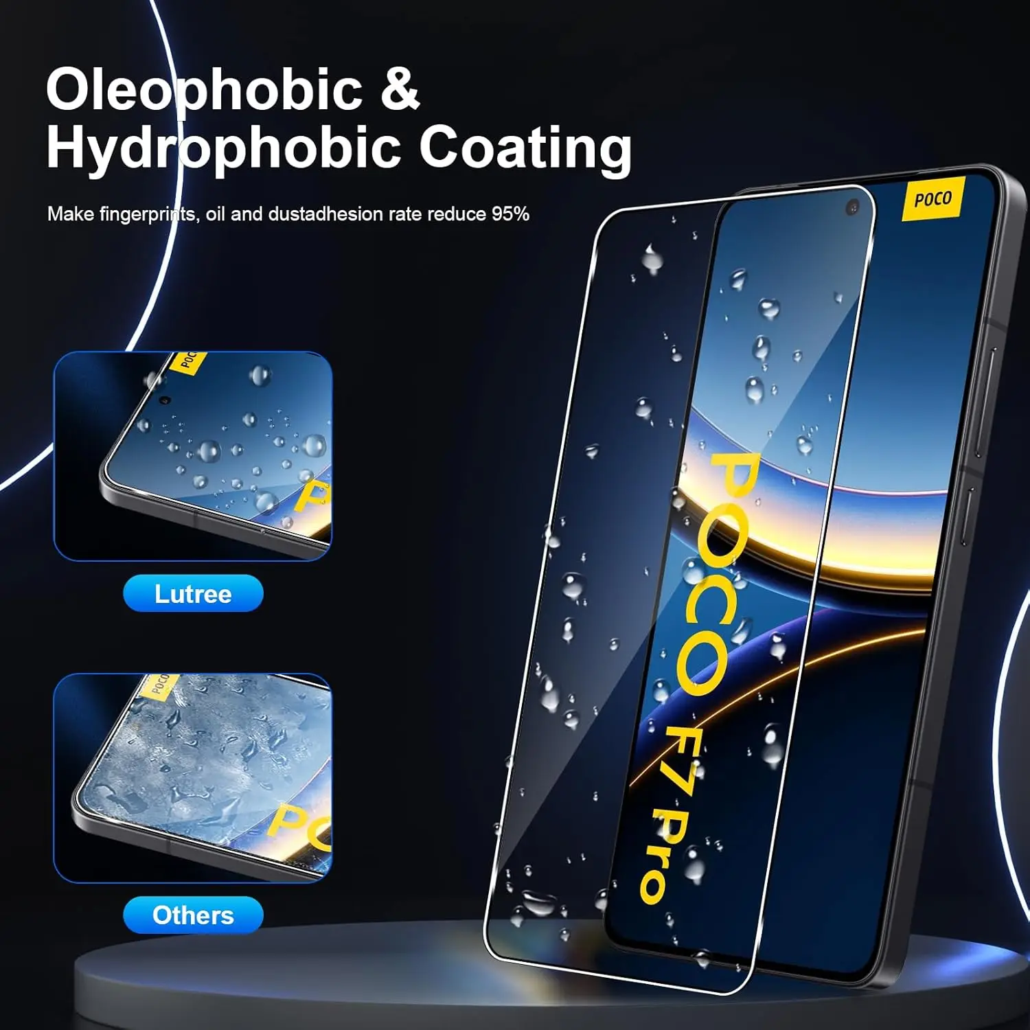 

For Xiaomi POCO F7 Pro 9H HD Tempered Glass Film