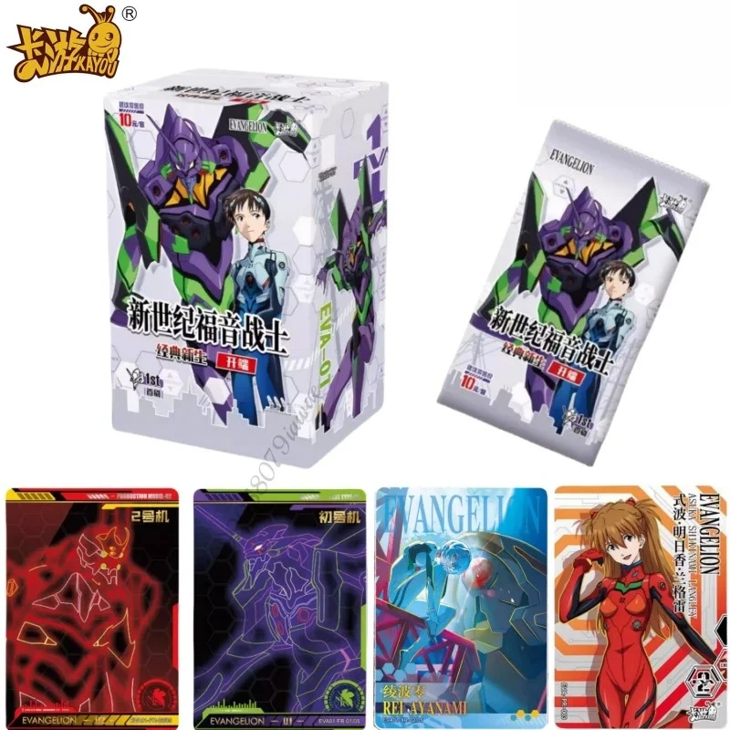 

Карты KAYOU New Genesis Evangelion Feat. Стартовый набор Asuka & Rei EVA Unit Mech для любителей аниме, герметичная оригинальная коробка, коллекционный подарок