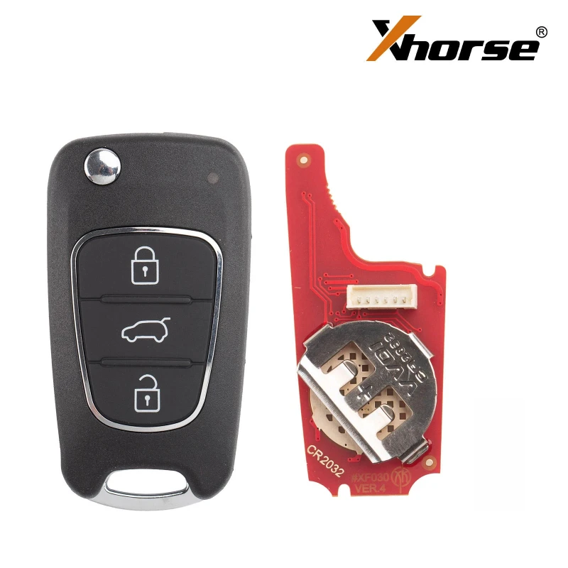 New Xhorse XKHY22EN VVDI Universal Remote Key 2nd Generation for Hyundai KIA Type 3 Buttons Wireless Programming Old XKHY02EN