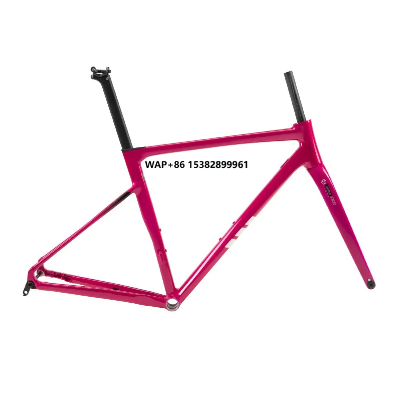 

Zhuote C6 Comfortable Comprehensive Bicycle Frame Aluminum Alloy Road Bike Frame with Disc Brake Thru Axle Carbon Fiber Fork