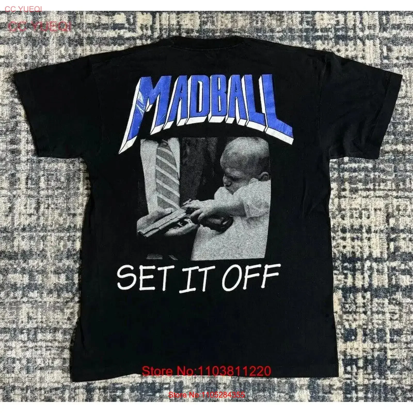 Vintage 1994 Madball Set It Off T Shirt XL NYHC Sick Of All Agnostic Front vintage Washed streetwear graphic Slightly homme