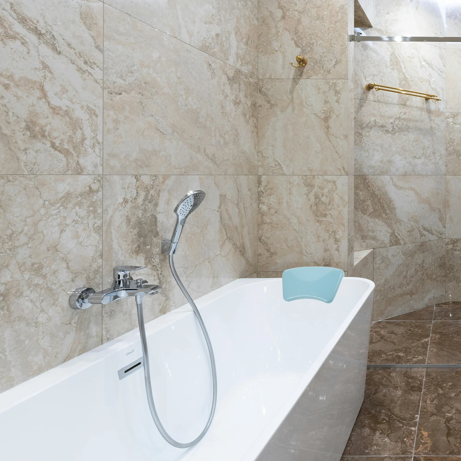 

Spa Bath Pillow for Tub Head and Neck Support Fatigue Relief Bathroom Soaking Tub Pillow Home Relaxation Essential