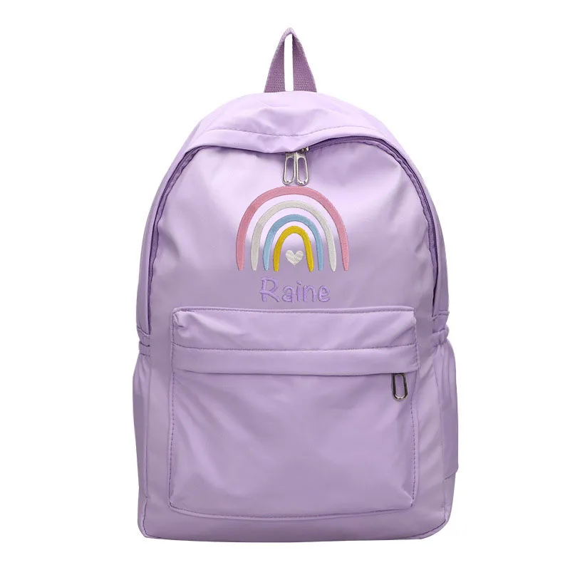 

Rainbow Backpack, Personalised Small Nursery Backpack, Back to school, Changing bag, Personalised Rainbow Backpack Any Name