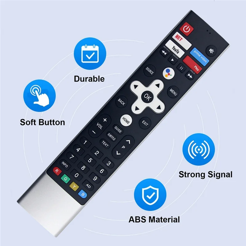 【Exclusive-Deal!】Voice Remote Control Replacement For Skyworth N030107-001475-001 TV N030107-001475-001