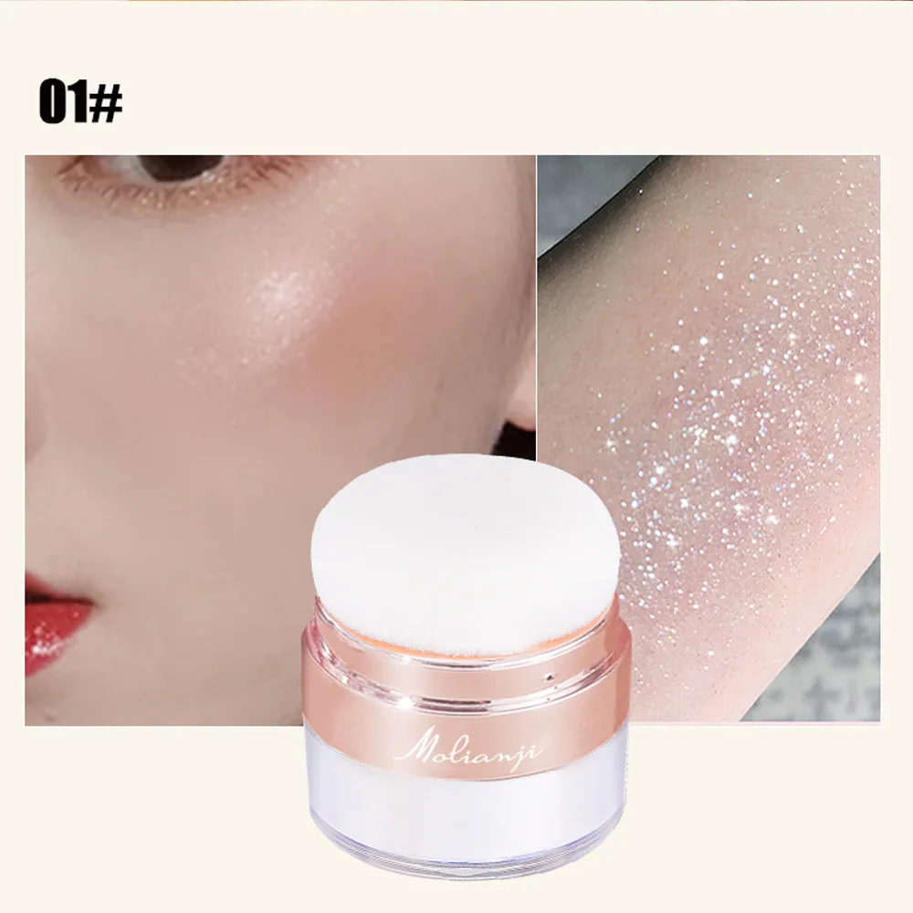 بريق الجنية تسليط الضوء على بات مسحوق العروس الزفاف تسليط الضوء على مسحوق الجسم بريق لخلق ماكياج البريق، للهدايا والحفلات #6