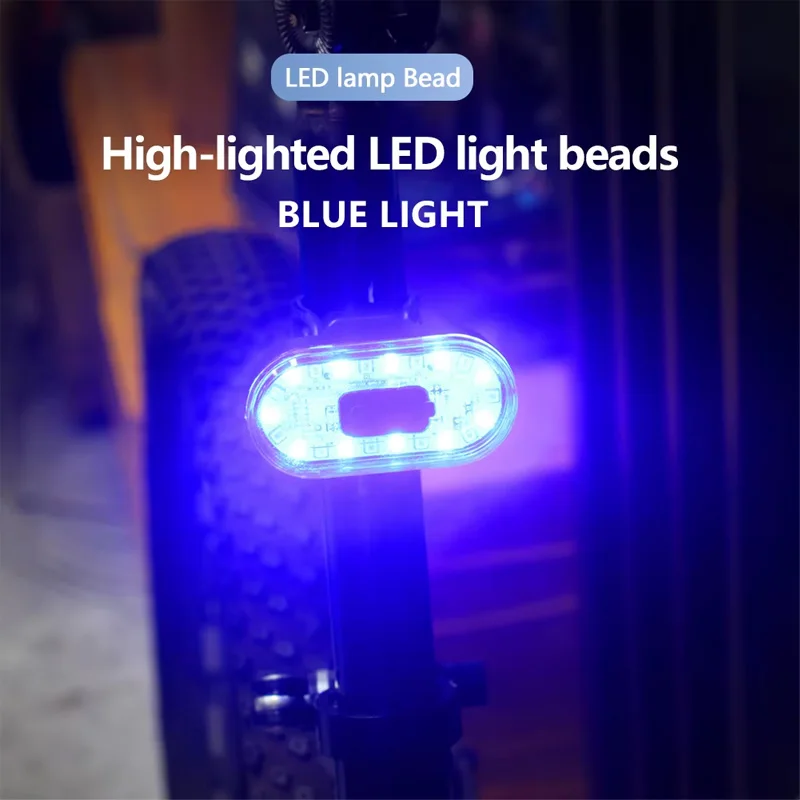 New Bicycle USB Rechargeable Tail Light High Light LED Bike Taillight MTB Night Ringding Warning Lamp Cycling Rear Lights
