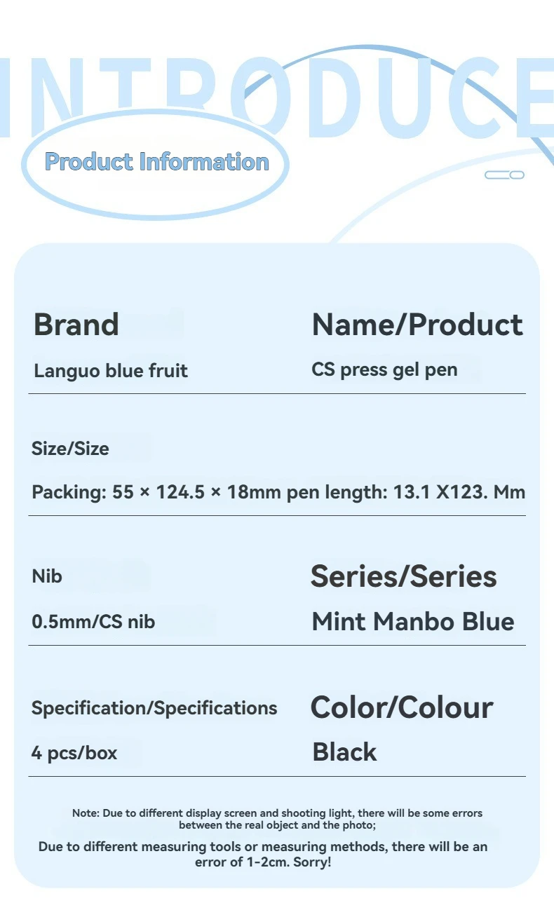 Gel-Stift mit Duft, Taschenstift mit Klickmechanismus, Hochwertiger Schnelltrocknender Marker-Stift für Studenten – Detail 8