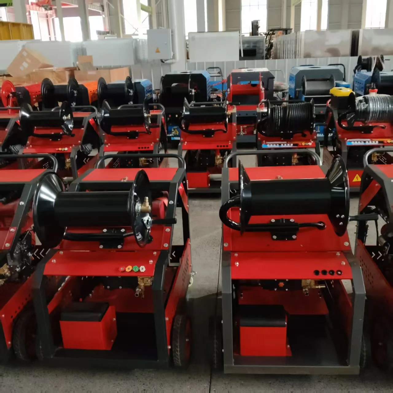 Commercial Professional 200 Bar Dredging Washer Water Washing High Pressure Electric Drain Cleaner Sewer Jetting Machines