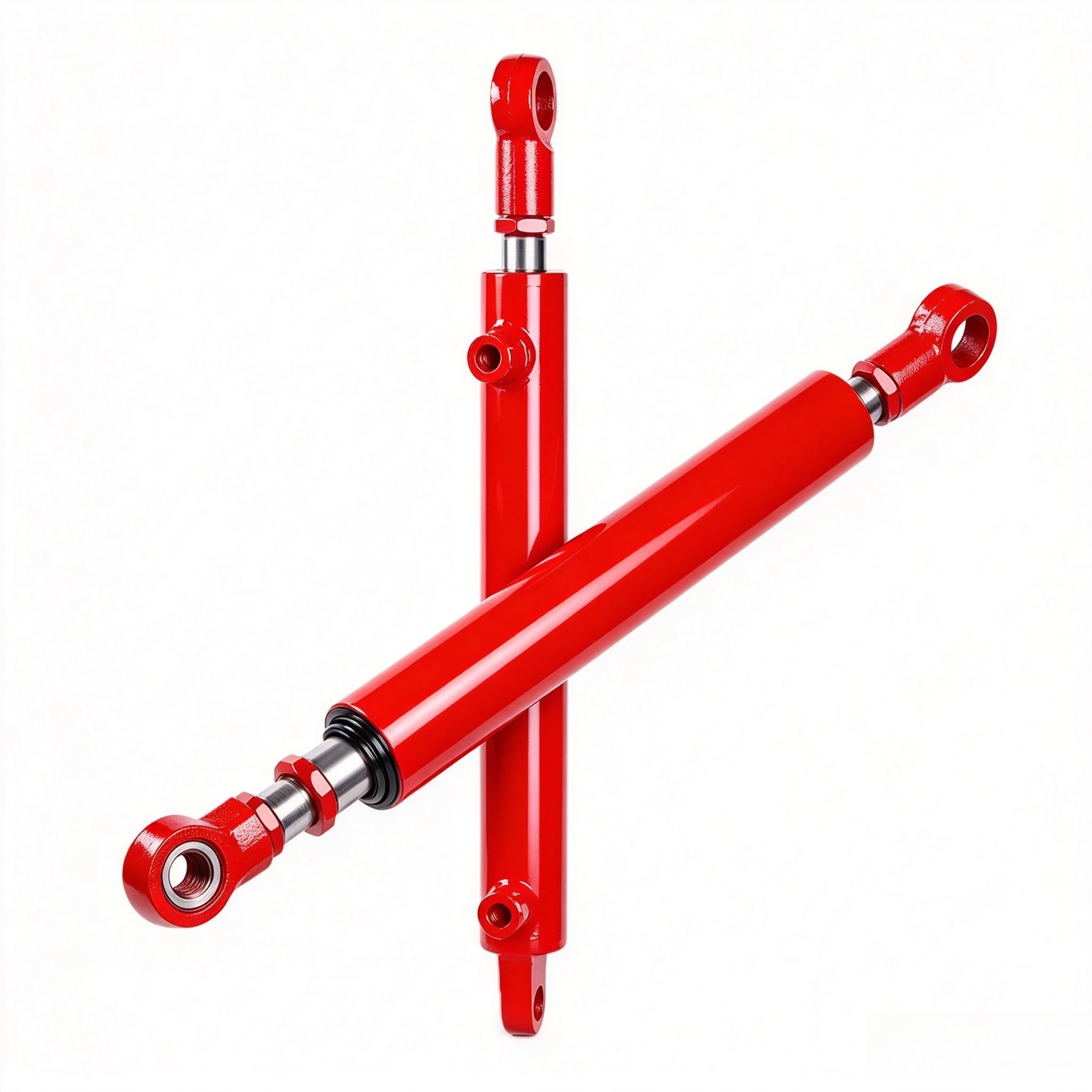 Small Hydraulic Cylinder HSG40*25-100mm Series 2-ton Bidirectional Cylinder 40 Diameter Steering Cylinder Double Acting