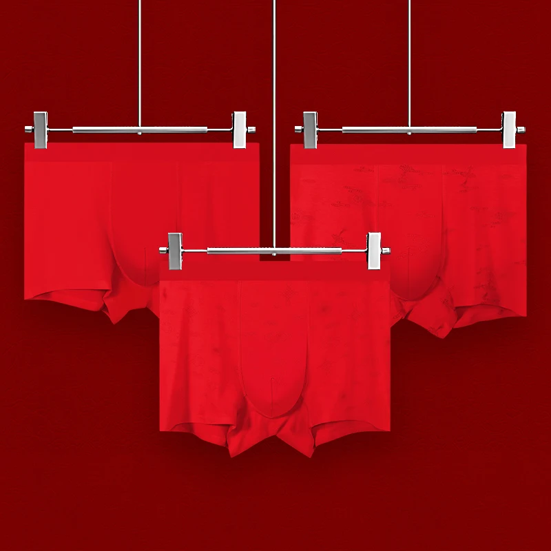 

5PCS Men's antibacterial boxer shorts. They are suitable as a gift for the (zodiac year, especially for those born in the Ye