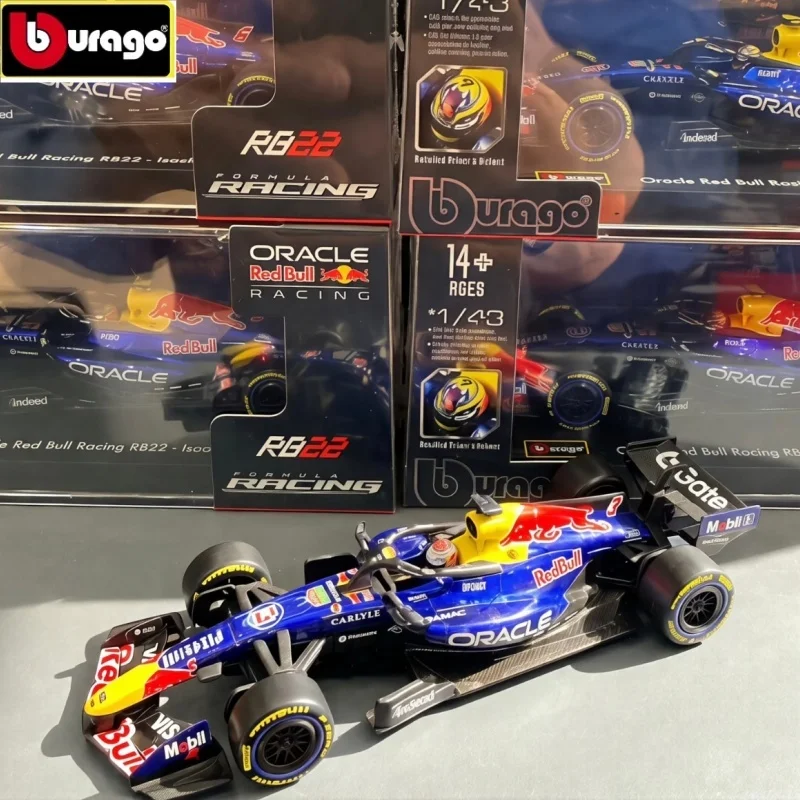 new-hot-bburago-1-43-2026-red-bull-rb22-f1-formula-car-die-cast-vehicles-collectible-model-racing-toys-acrylic-box-toys
