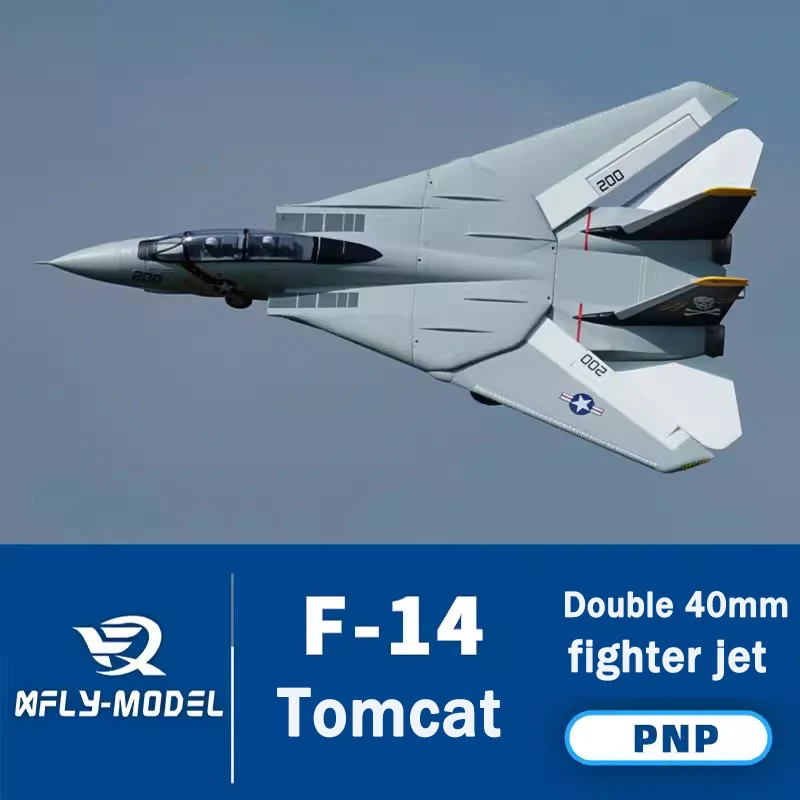 XFly Double 40mm F-14 Tomcat Double Engine Channel Fighter Electric Model Airplane Fixed Wing Adult Outdoor Model Airplane Toy