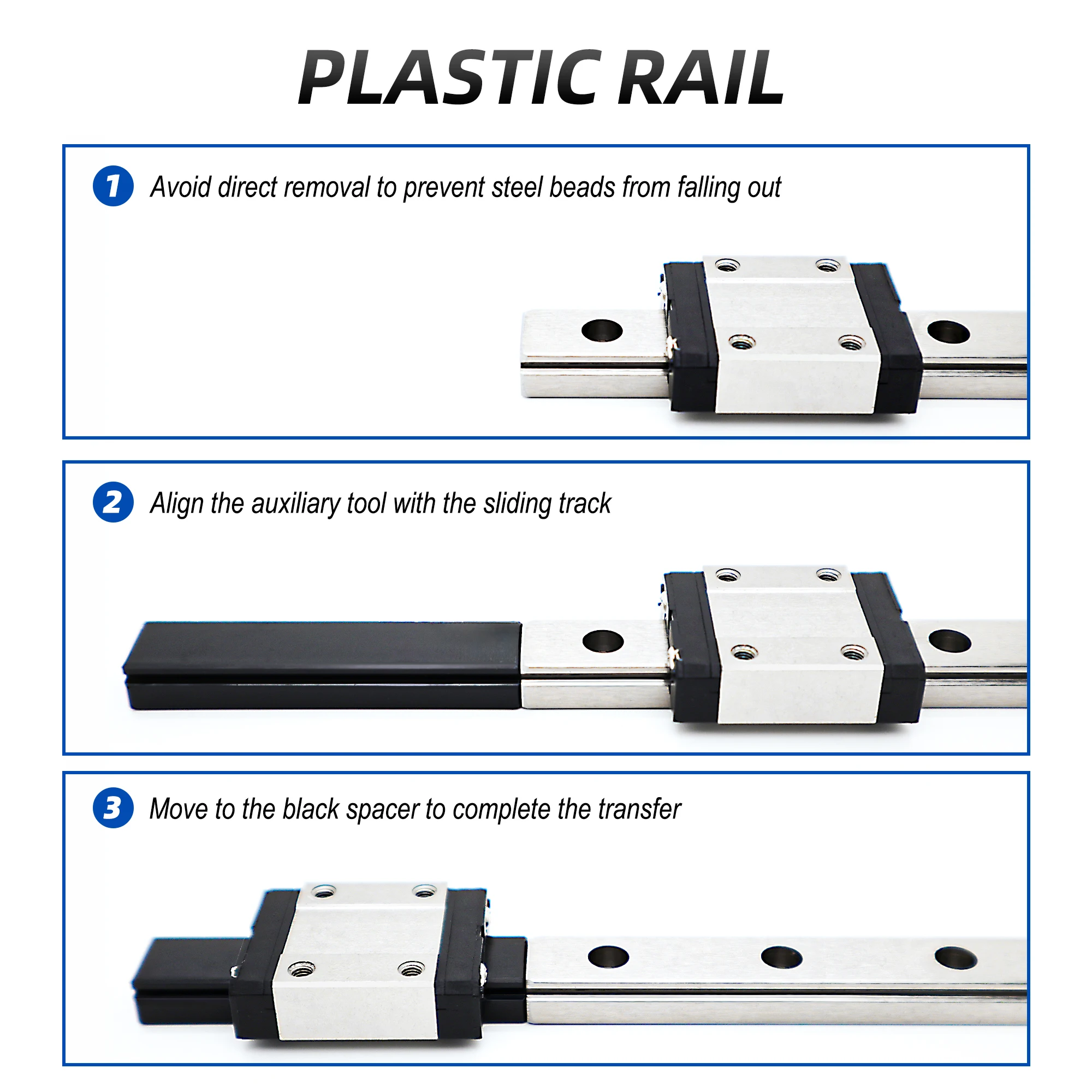 سكة توجيه خطية مصغرة من سلسلة MGN مع كتلتين MGN7 MGN9 MGN12 MGN15 (النوع C أو H) مثالية لأجهزة CNC والطابعات ثلاثية الأبعاد ونقش الليزر ومعدات الأتمتة #5