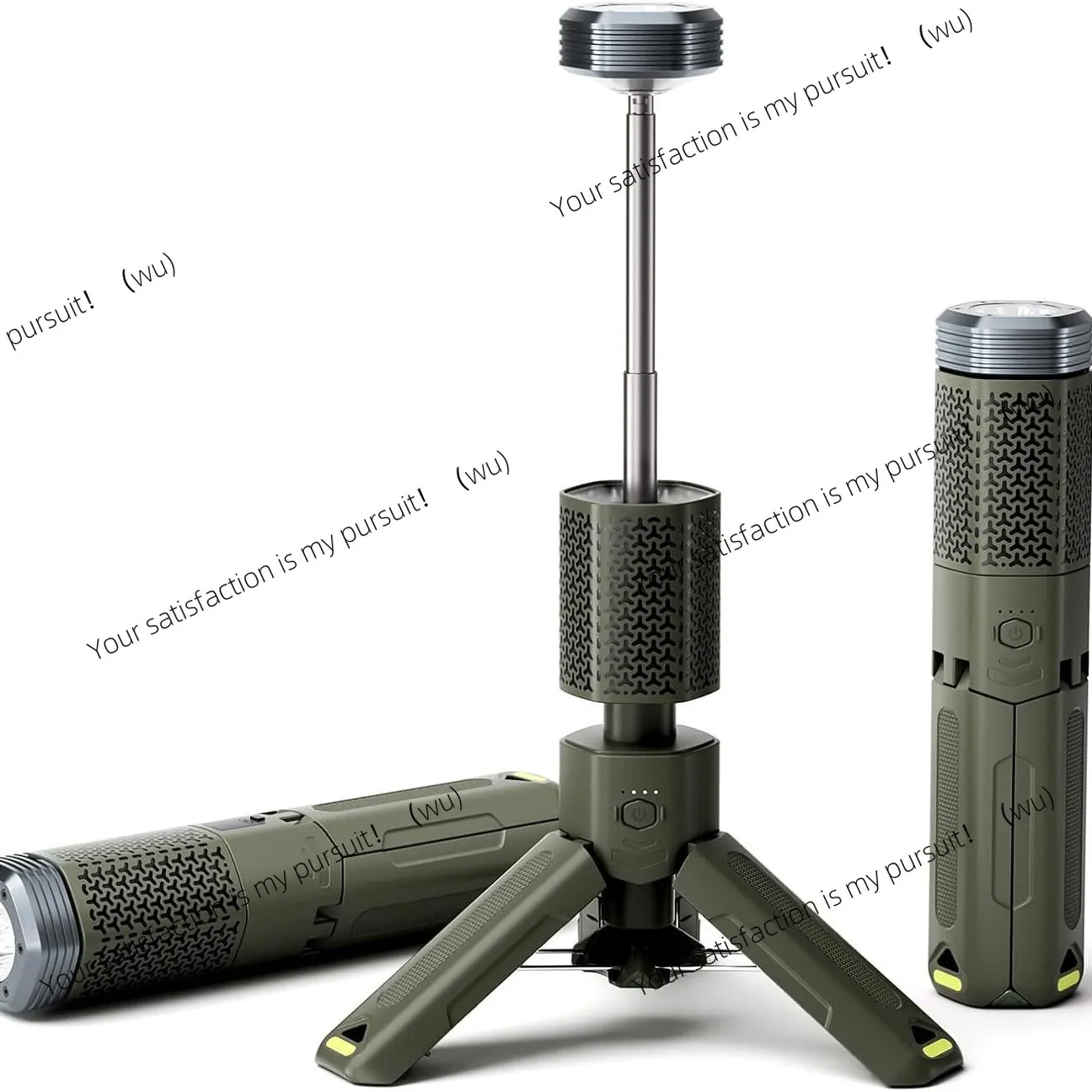 New outdoor hexagonal atmosphere camping light led waterproof large capacity telescopic camping tripod work light