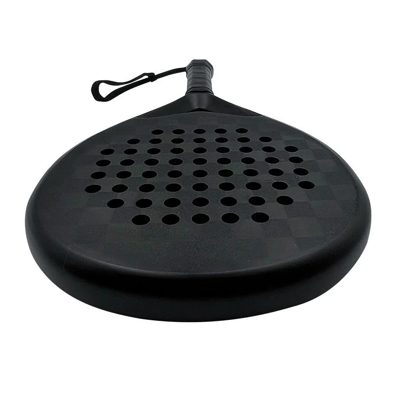 Raqueta de tenis personalizada de fibra de carbono, diseño de pala de pádel personalizado, estructura de alta resistencia para competiciones deportivas al aire libre