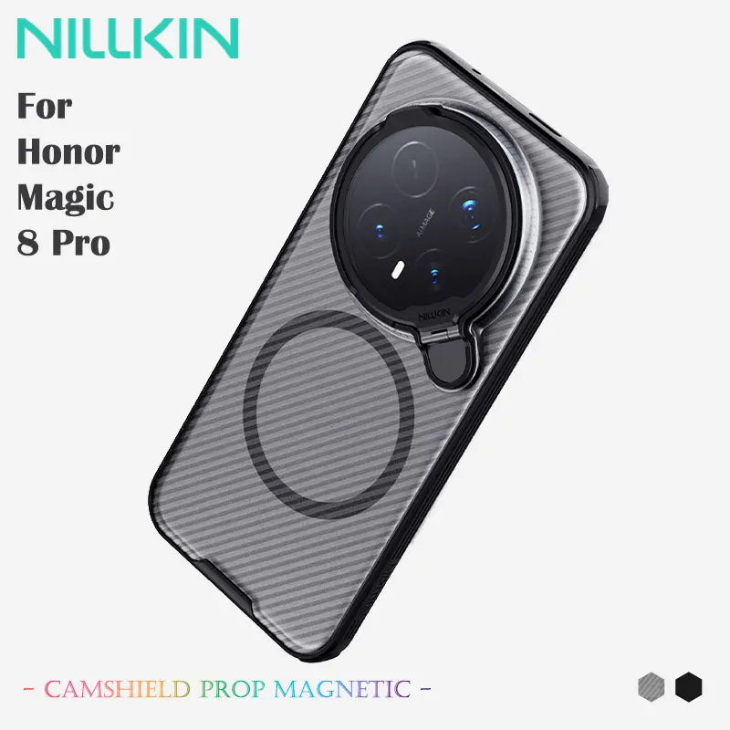 Pour étui Honor Magic 8 Pro, accessoire NILLKIN CamShield, micro-transparent, tactile respectueux de la peau, protection complète, fonction magnétique