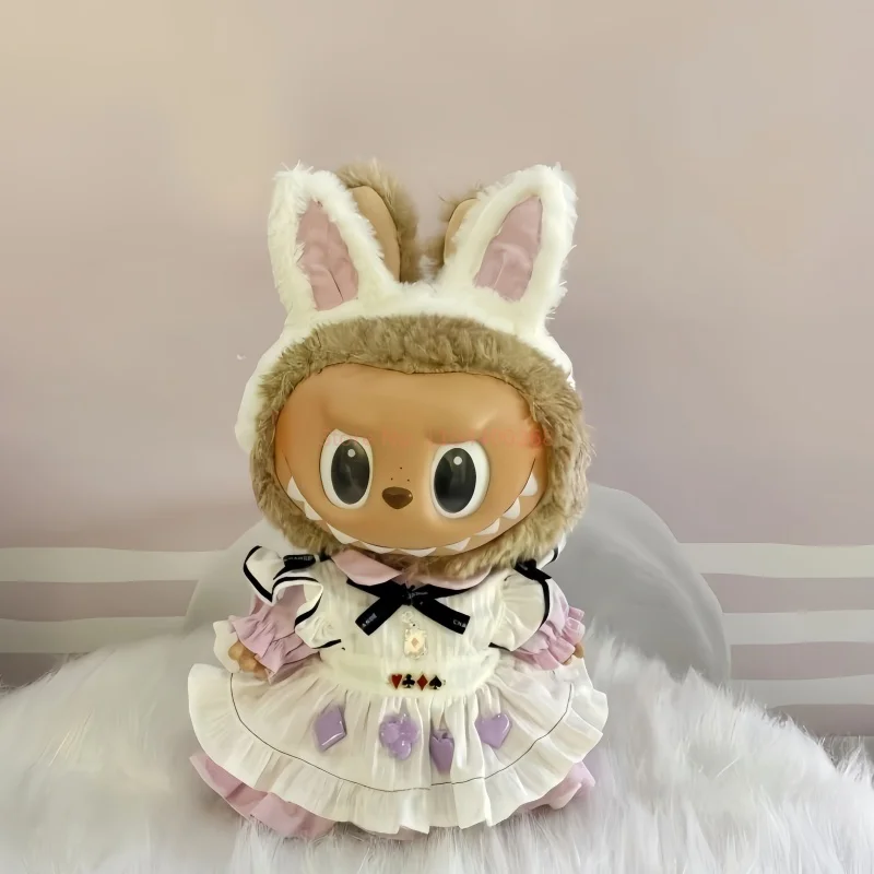 ชุดเสื้อผ้าตุ๊กตา Zimomo ขนาด 38 ซม. พร้อมเครื่องประดับ ชุดกระโปรงเจ้าหญิงโบว์สีสันสดใส หูกระต่ายสีชมพู ไม่รวมตุ๊กตา