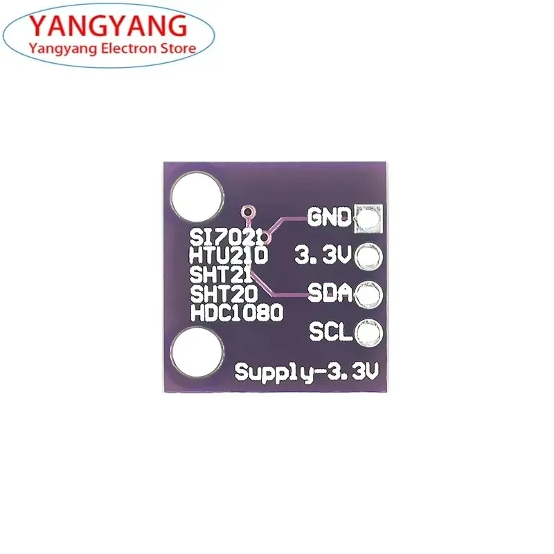 New HDC1080 Si7021 SHT20 HTU21D GY-213V Temperature Humidity Sensor Module I2C Digital High Precision Board Humiture Module