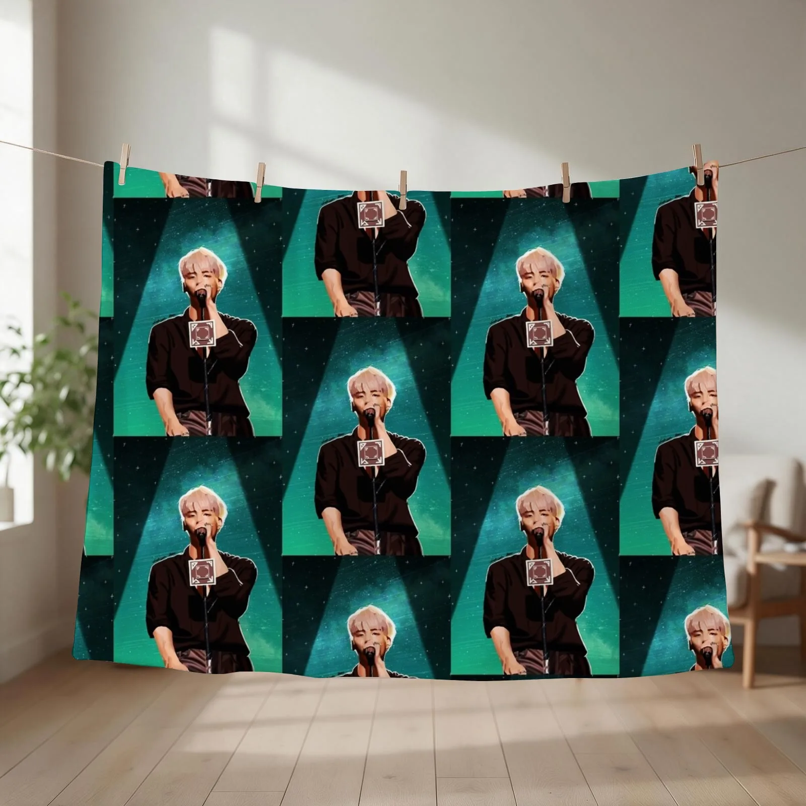 Shinee Jonghyun Throw Blanket couch cozy soft plush fuzzy picnic outdoor blanket