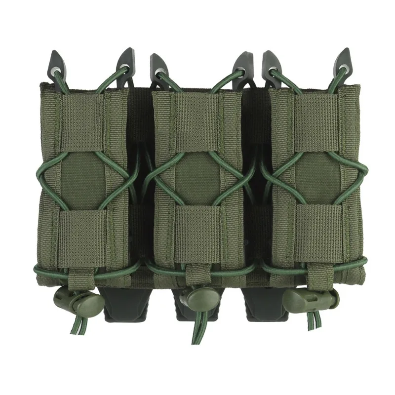 Tiger Type Short Triple Quick Multi Function Pull Mag Pouch Carrier For Flashlight Equipment Molle Adaptation Waistb And Vest