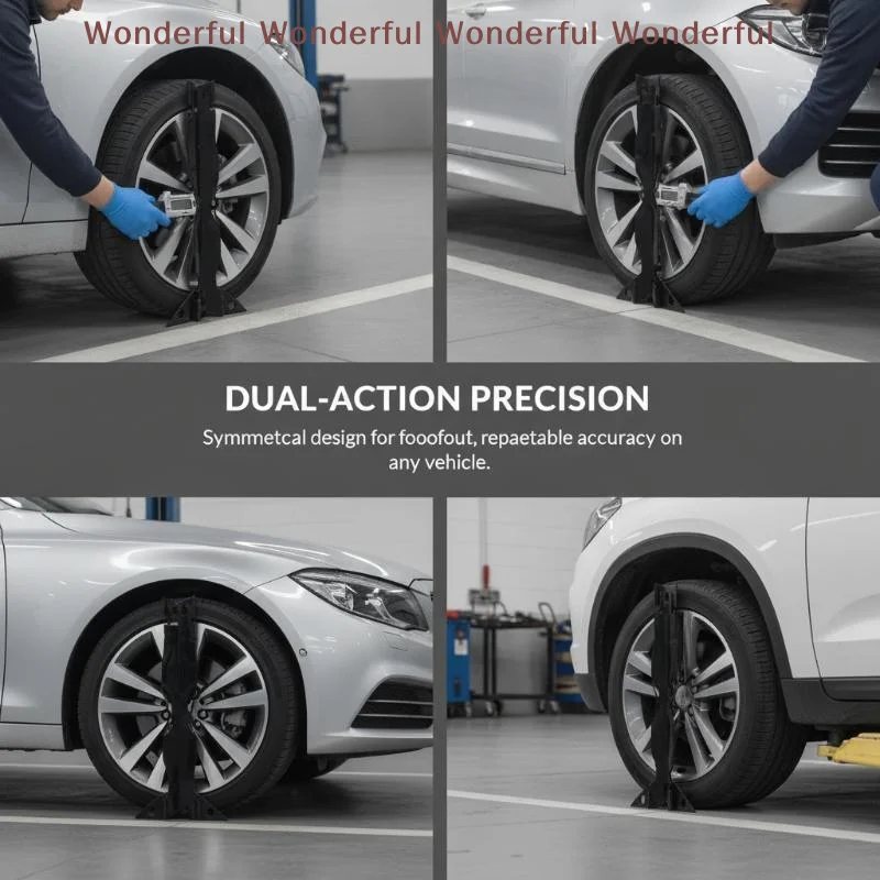 Wheel Alignment Tool Plate Heavy-Duty Stainless Steel Precise Toe Positioning Gauge for Car SUV Auto Mechanics Professional Use