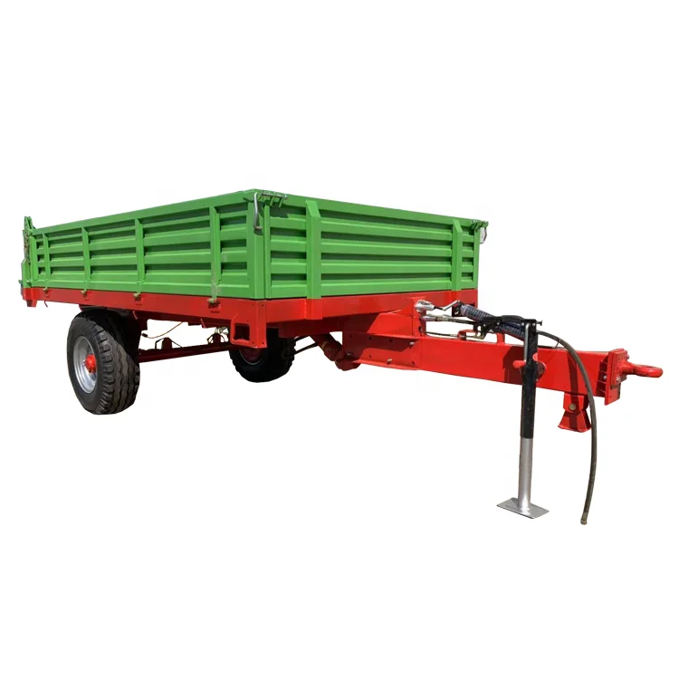 

2025Agricultural Tractor Hydraulic Tipping Trailer 5 Ton Farm Dump Trailer on Sale