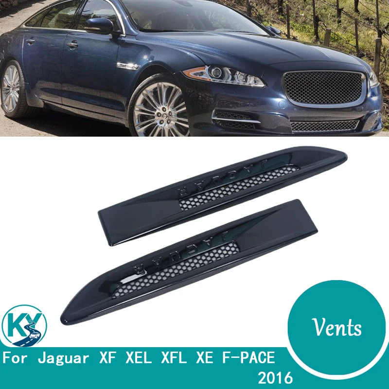 Image of Vordere Seitenkotflügel-Abdeckung, 3D-Aufkleber, Außenzubehör für Jaguar XF XEL XFL XE F-PACE 2016