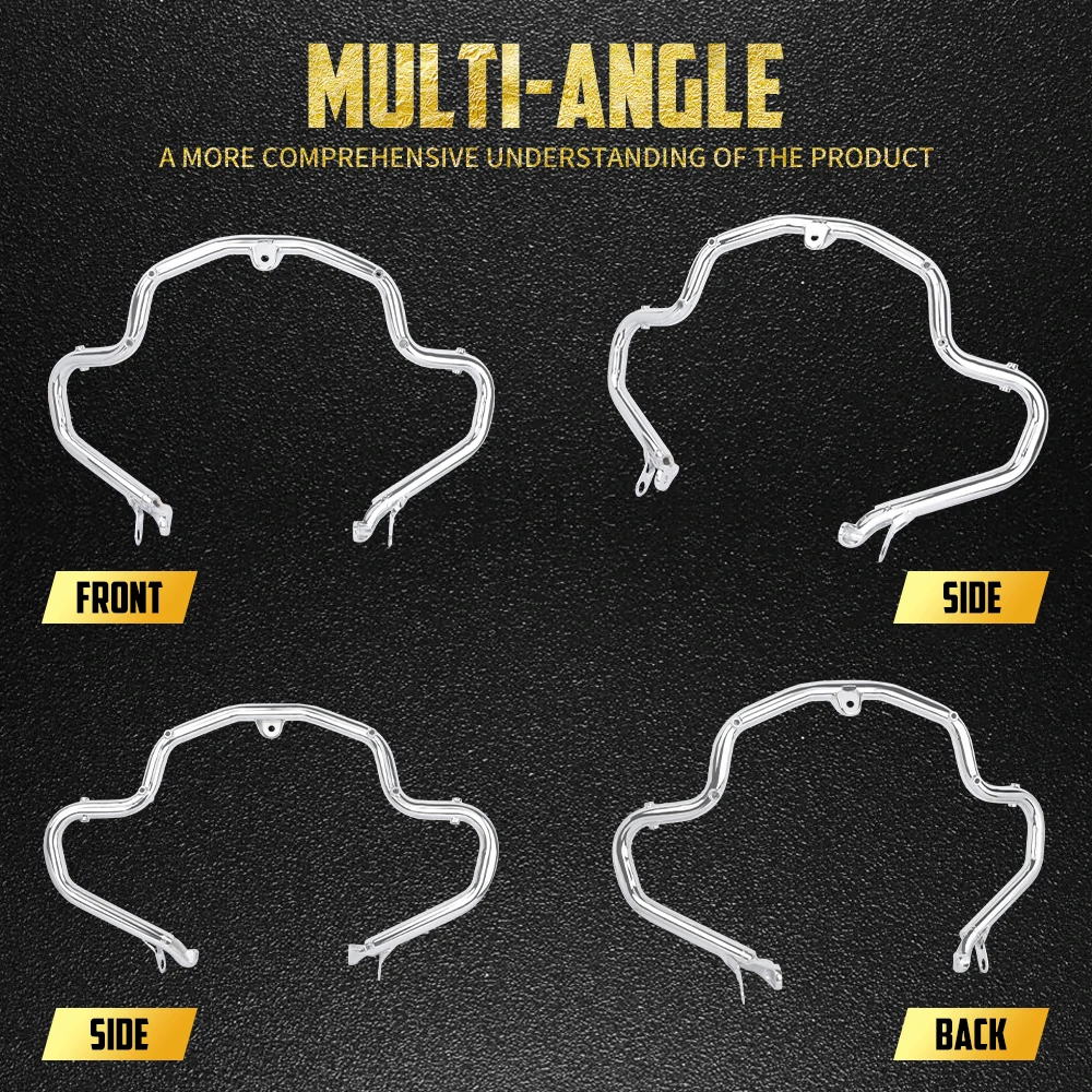 Motorcycle Engine Guard Fairing Lowers Highway Crash Bar Bumper Chrome For Harley Touring Street Road Glide FLHX FLTRX 2024-Up