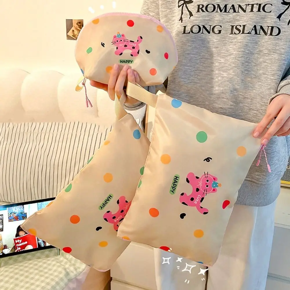 

Складная косметичка с изображением котенка, легкая косметичка с изображением котенка, водонепроницаемая дорожная сумка для хранения на молнии для девочек