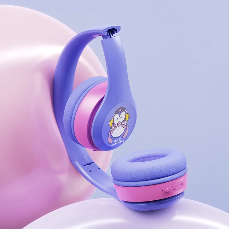 New Arrival Wireless Headsets 85db Professional Children Headset Foldable With Kids and Adult Mode Support TF Card FM Radio Wire