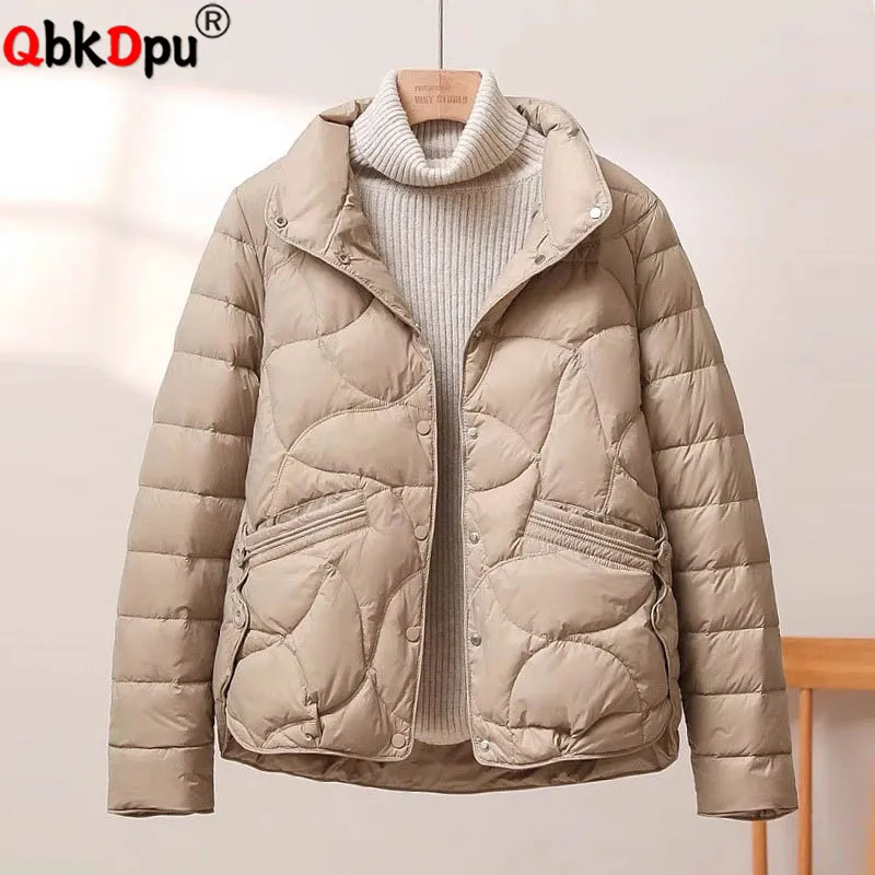 

Winter Warm Solid Outerwears Tops Korean Fashion Single Breasted Cotton Padded Lined Jackets Women Casual Long Sleeve Chaquetas
