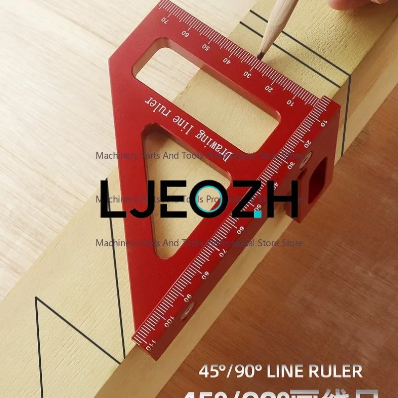 Woodworking Scribing Ruler, Square ,Scriber Scribing Gauge Angle Ruler Aluminum Alloy